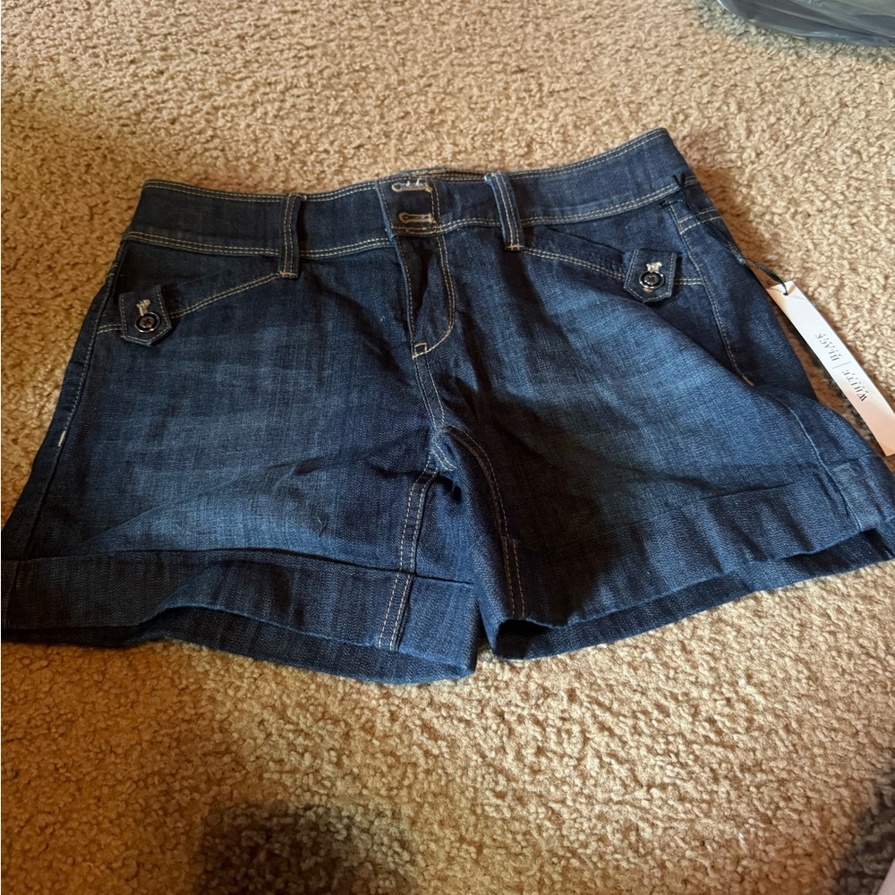 White House black market size 0 brand new Jean shorts tags still on